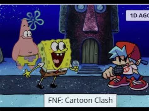 Fnf Vs Sponge Bob Fnf Mod Cartoon Clash Youtube