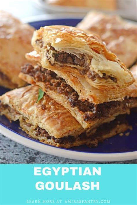 Phyllo Meat Pie Egyptian Goulash Recipe Phyllo Recipes Puff