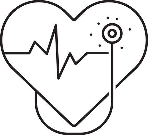 Line Icon For Cardiology Vector Art At Vecteezy