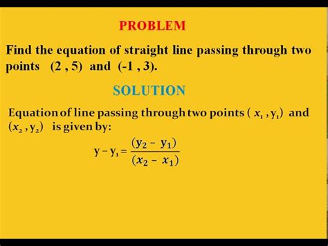 How Do You Determine The Equation Of A Straight Line Tessshebaylo