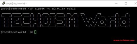 Create Ascii Text Banners In Terminal In Linux Using Figlet Tool