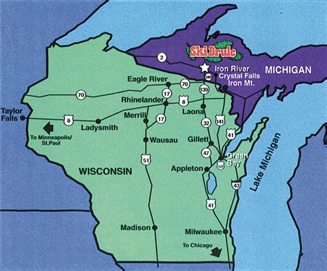 Map and Directions | Ski Hills in Michigan | Ski Brule