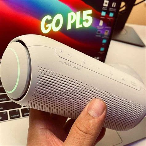 Caixa De Som Port Til Lg Xboom Go Pl W Led Colorido Bluetooth W