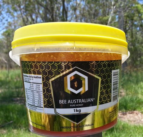 Bee Australian Pure Honey 1000g In Tub With Handle Bee Australian Pty Ltd Acn 612 688 043