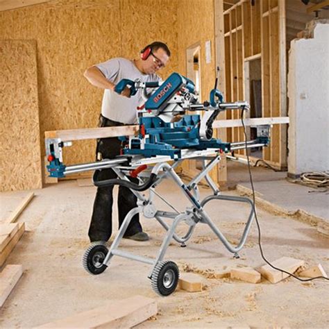 Bosch Gta W Extendable Gravity Rise Mitre Saw Stand With Wheels