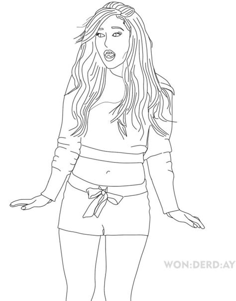 Coloring Pages Ariana Grande Download And Print For Free