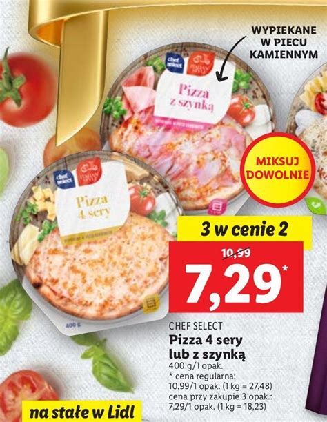 Promocja Pizza Cztery Sery Chef Select W Lidl