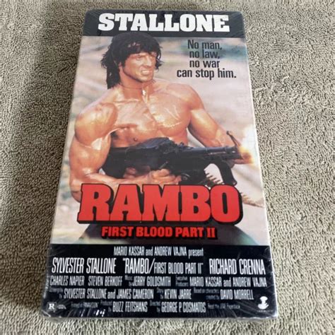 RAMBO FIRST BLOOD Part 2 II Stallone VHS vintage neuf scellé IVE avec