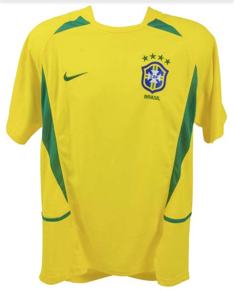 Brazil National Team Shirt Signed By Pele, Ronaldo Nazario, Ronaldinho ...