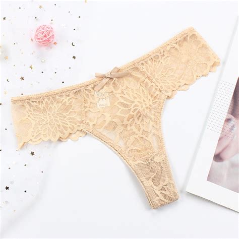 Panties For Women Women Sexy Lace See Through Breathable Thongs Briefs