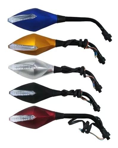 Espelho Retrovisor Moto Naked Pisca Led Esportivo Parcelamento Sem Juros