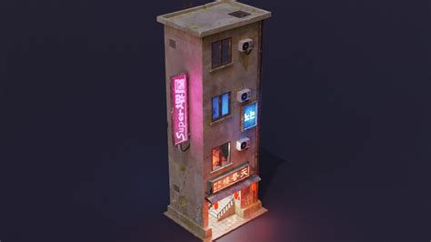 ArtStation - Cyberpunk Buildings Pack And Scene | Game Assets