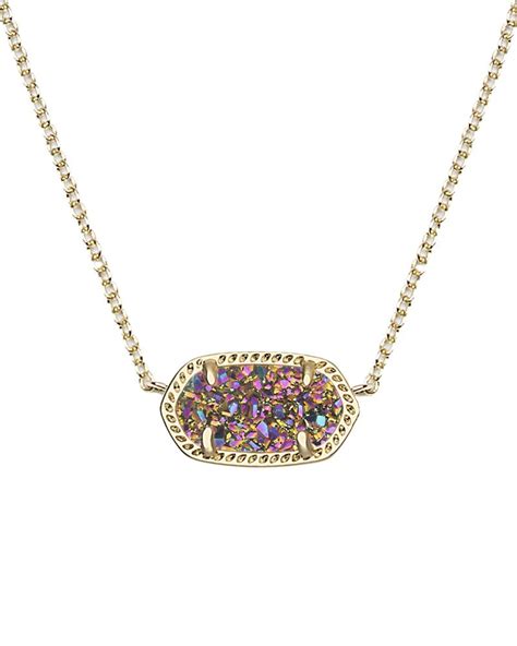 Elisa Gold Pendant Necklace in Multi-Color | Kendra Scott