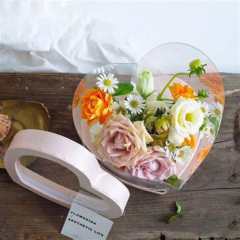 Liefde Hart Geschenkdoos Verpakking Tassen Bloemen Grandado