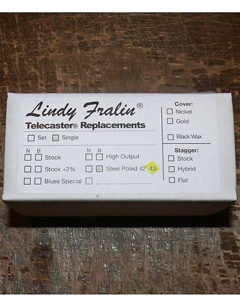 Lindy Fralin Lindy Fralin Steel Pole Bridge Pickup For Reverb