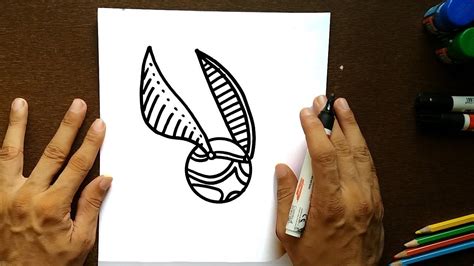 How To Draw The Golden Snitch Easy Let S Learn How To Draw The Golden