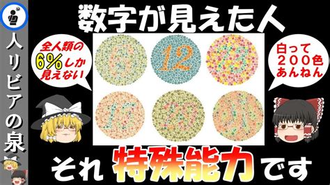 決して珍しくない「4色型色覚」という特殊能力！？～人間の雑学～【ゆっくり解説】 Youtube