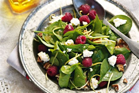 Spinach Raspberry And Feta Salad Recipe Feta Salad Recipe Feta