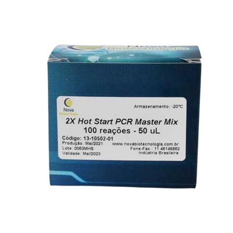 2x Hot Start Pcr Master Mix Nova Biotecnologia Sp Labor Produtos E