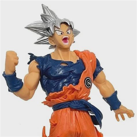 Boneco Dragon Ball Goku Ultra Instinto Z Super Figura Miniatura 18cm No