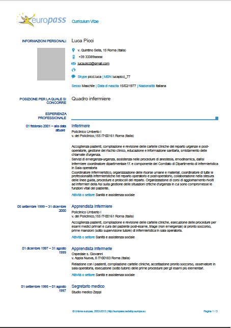 Cv Europass Formular De Completat Idalias Salon