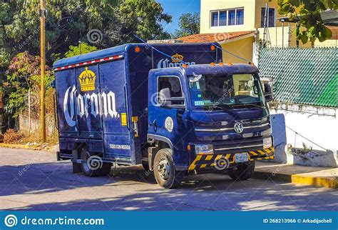 Mexican Corona Beer Trucks Cargo Transporter Delivery Cars In Mexico