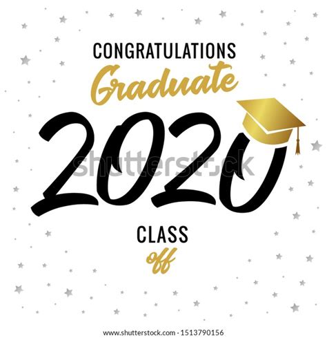 Graduating Class 2020 Vector Illustration Class Stock Vector Royalty Free 1513790156