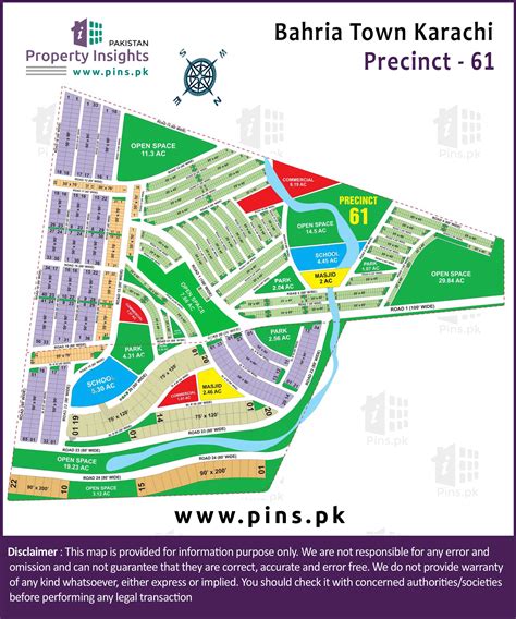 Layout Plan Siteplan Map Of Precinct 61 Bahria Town Karachi Bahria