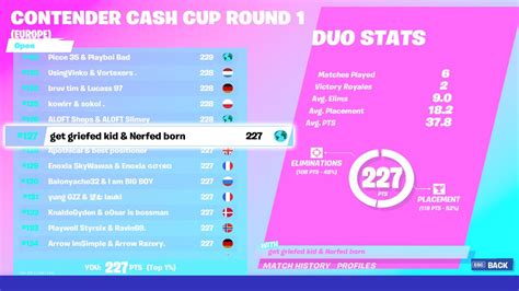 How I Qualified For Round 2 Of The Fortnite Duo Cash Cup Eu Round 1