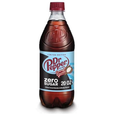 Dr Pepper Creamy Coconut Zero Sugar Soda Bottle Fl Oz Frys Food