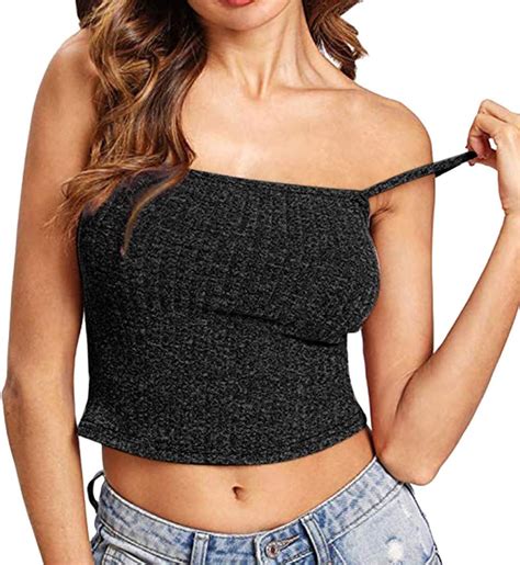 Elsta Mode Frauen Ärmellos Crop Tops Weste Neckholder Backless Halter