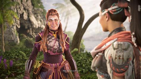 Horizon Burning Shores Dlc Aloy And Seyka Kiss Youtube