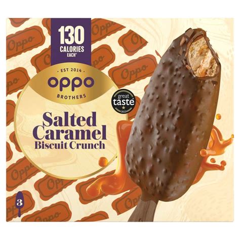 Oppo Brothers Salted Caramel Biscuit Crunch 3x80ml Ocado