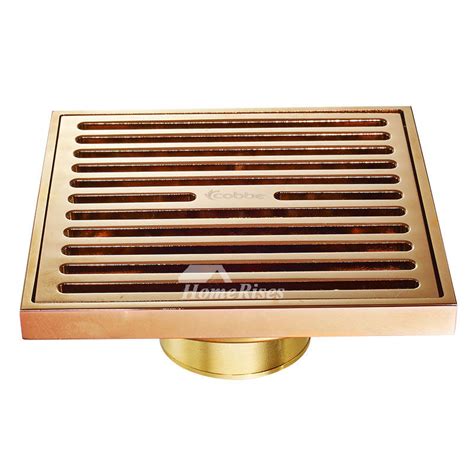 Cb 50 Parallel Fine Brass Square Shower Floor Drain