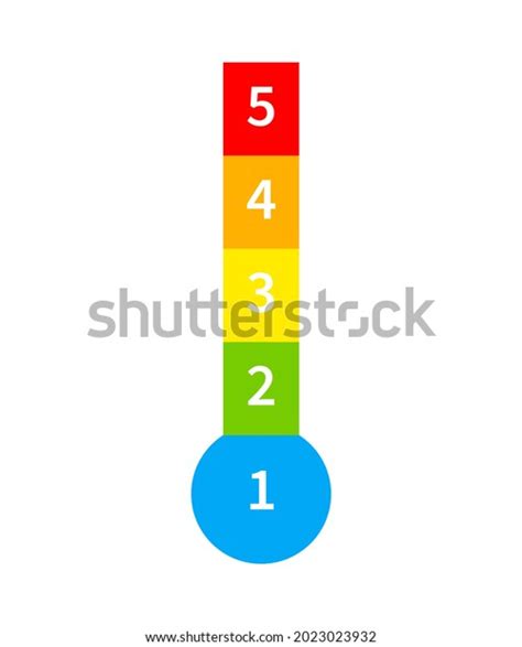 Level Thermometer Chart Template Clipart Stock Vector Royalty Free