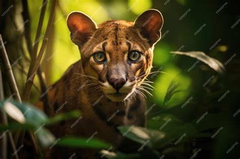 Premium Ai Image A Fossa The Sleek And Elusive Predator Of