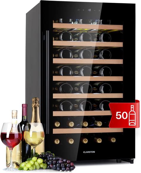 Klarstein Free Standing Wine Cooler Drinks Fridge Single Zone Wine