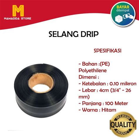 Jual Selang Drip Hydrosol Infus Mikron X Cm X Meter Kualitas