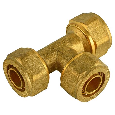 1 2 Inch Brass Pex Pipe Fitting Tee Connector Compression Fittings