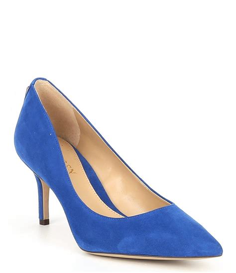 Lauren By Ralph Lauren Lanette Suede Pumps In Blue Lyst