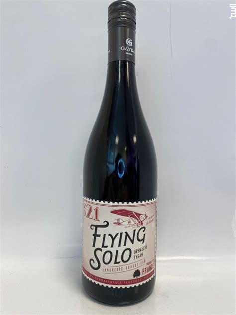 Achat Vin Flying Solo Grenache Syrah Rouge Domaine Gayda Vin De