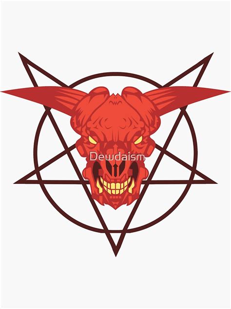 "DOOM - The Icon of Sin" Sticker for Sale by Dewdaism | Redbubble