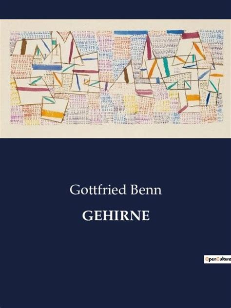 Gehirne Von Gottfried Benn Buch 979 10 419 3905 3