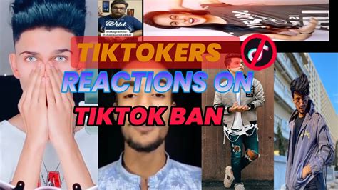 Tiktokers Reaction On Tiktok Ban Popular Tiktokers Reactions Youtube