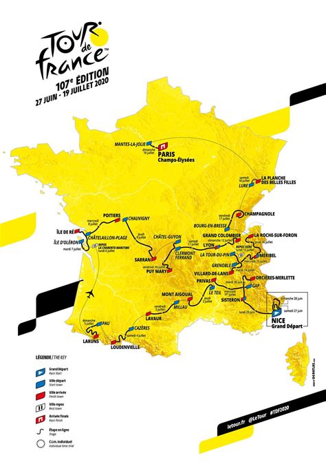 Tour De France 2020 Route Map Cyclingnews