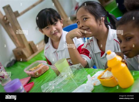 Homeschoolers during recess time Stock Photo - Alamy