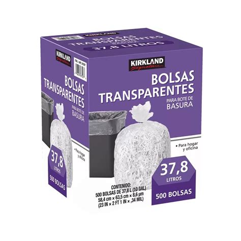 Bolsas Transparentes Para Basura Pzas Kirkland