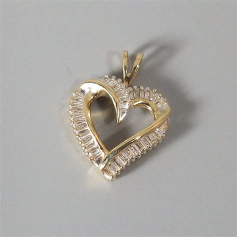 Gold Diamond Heart Pendant Necklace - Macy S Diamond Heart Pendant ...