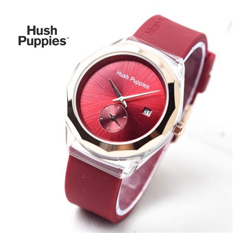 Jual Jam Tangan Wanita Hush Puppies Detik Bawah Off Hiasan Bulat Karet