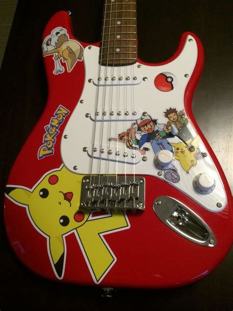 Pokemon Guitar Fender Mini Strat Cool Electric Guitars Cool Guitar Guitar Obsession